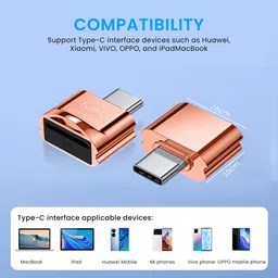 Zorbes Micro SD Card Reader Mini Type C TF Reader with Keychain USB C OTG Memory Card Card Reader image 2