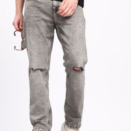 Aeropostale Men Relaxed Fit Mid-Rise Slash Knee Light Fade Stretchable Jeans-picture-44
