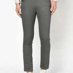 Blackberrys Men Grey B5P Slim Fit Regular Trousers image 1