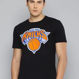 NBA Men New York Knicks Printed Pure Cotton T-shirt-image-59