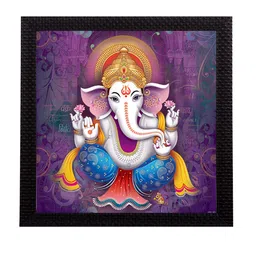 eCraftIndia Multicoloured Lord Ganesha UV Wall Art image 2