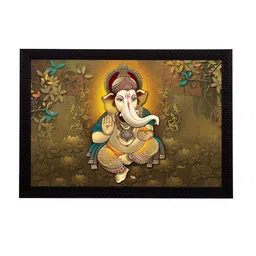 eCraftIndia Multicoloured Lord Ganesha UV Wall Art image 2