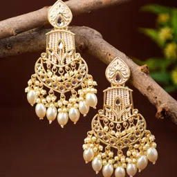 Anvik Gold Plated Contemporary Chandbalis image 2