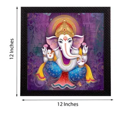 eCraftIndia Multicoloured Lord Ganesha UV Wall Art image 3