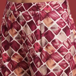 Anouk Women Printed Regular Kurta with Trousers image 3