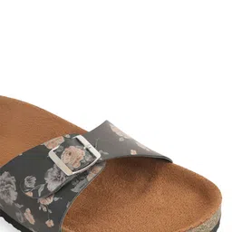 MOZAFIA Women Open Toe Flats with Buckles image 2