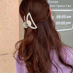 HANDBAG COLLECTION Women Set of 6 Half Moon Shape Claw Clip image 2