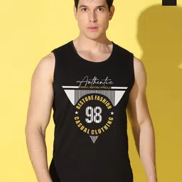 WOOSTRO Men Pack of 2 Typography Printed Round Neck Cotton Slim Fit T-shirts-picture-44