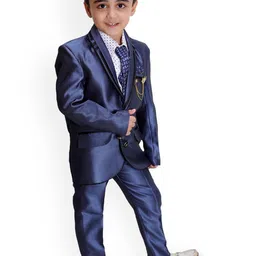 BAESD Boys Single-Breasted 3 Piece Suits Set image 4