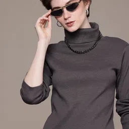 The Roadster Life Co. Ribbed Turtle Neck Pullover image 1