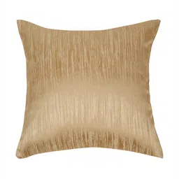 ROSARA HOME Beige & Off White 5 Pieces Self Design Textured Square Cushion Covers image 3