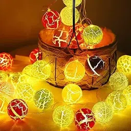 X4Decor 16 Led Crack Ball String Light Warm White CL04 image 2