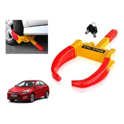 Auto Pearl Claw Type Anti Theft Adjustable Wheel Clamp Lock for Verna 1.5 ABS-image-85