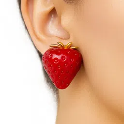 Nui Stainless Steel Gold-Plated Quirky Shaped Studs image 2