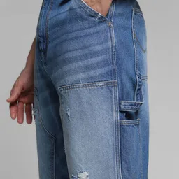 Jack & Jones Men Relaxed Fit Low-Rise Mildly Distressed Light Fade Jeans image 5