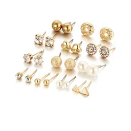 kazare Set Of 11 Contemporary Studs Earrings image 2