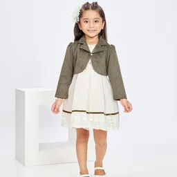 Peppermint Girls Cotton A-Line Dress & Jacket-picture-50