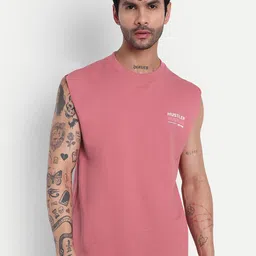 GRITPRO Round Neck Gym Vest OS/SL/PINK-picture-21