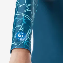 nabaiji Boy's Swimsuit 100 Long Sleeves & Long Legs BANA - Green UV image 4