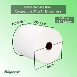 Biogreen 150m HRT Paper Towel - Pack of 2 Pcs image 5