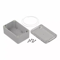 RS PRO Light Grey ABS Polycarbonate Enclosure IP65 Transparent Lid 121.4 x 81.6 x 60.2mm, 2069092 image 3