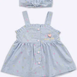 Babys Day Floral Print A-Line Dress image 3