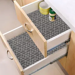 Kuber Industries Grey Set of 1 Water Resistant Shelf Liner Organisers image 4