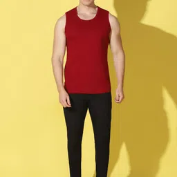 WOOSTRO Pack of 2 Printed Combed Cotton Innerwear Vests with Intelliease Technology image 2