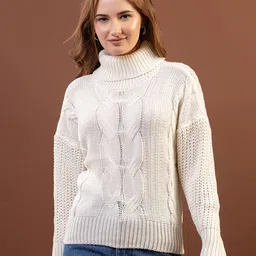 all about you Self Design Turtle Neck Long Sleeves Woollen Pullover-picture-16