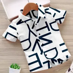 SOLBIZA Boys Typography Printed Short Sleeves Shirt-image-6