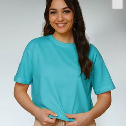 FBAR Women Pack of 2 Solid Pure Cotton Oversized T-shirts-picture-43