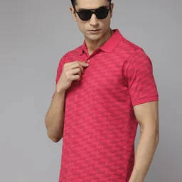 Park Avenue Printed Polo Collar Slim Fit T-shirt-picture-16