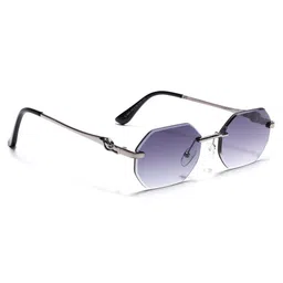 Eyejack Unisex Grey Lens & Silver-Toned Square Sunglasses with-picture-42
