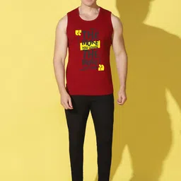 WOOSTRO Pack of 2 Printed Combed Cotton Innerwear Vests with Intelliease Technology image 5