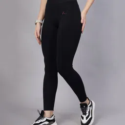 Zelena Solid High Waisted Postpartum Leggings - Black-picture-20