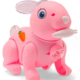 KiddyBuddy Musical Rabbit Toy With Light - Pink-picture-22