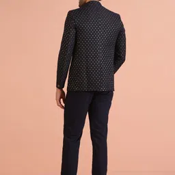 KISAH Woven Design Jodhpuri Bandhgala Trouser Set image 3