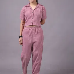 kachhot Girls Striped Top with Trousers Clothing Set-picture-17