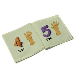 Right Gifting Satin Fabric Learning Numbers Cloth Book- English image 5