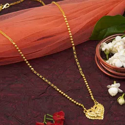 Ramdev Art Fashion Jwellery Brass Gold Plated Mangalsutra-picture-23