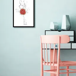 999Store Multicoloured Orange Wall Painting image 1