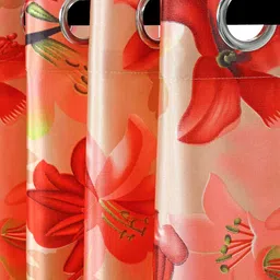 Cortina Floral Printed Single Long Door Curtain image 2