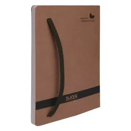 Saya Premium Kraft Notebook Brown 160 Pages Single Ruled 80 GSM Paper A5 Size for Office & Collage Use, SY-1803 image 4