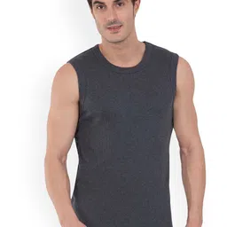 COLORS by Rupa Frontline Pack Of 2 Pure Cotton Tank Vest - Colors_Athlefit-210-CH(1)-Olv( image 3