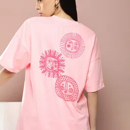Stormborn Women Graphic Printed Drop-Shoulder Sleeves T-shirt-image-37