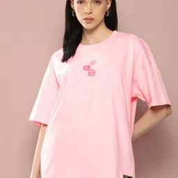 Stormborn Women Graphic Printed Drop-Shoulder Sleeves T-shirt image 3