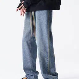 StyleCast Men Wide Leg Mid-Rise Light Fade Jeans-image-68