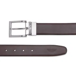 Red Tape Men Textured Leather Reversible Formal Belt image 2