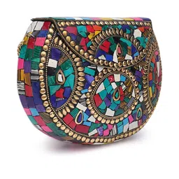 SHAKUNTLA VINTAGE Multicolor Clutch-picture-14