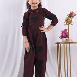 NEUDIS Girls Shoulder Straps Top With Joggers & Jacket-picture-39